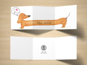 Tessa Teckel - vouwkaart